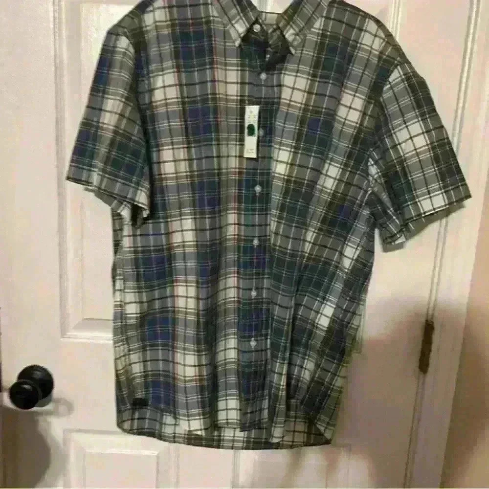 J.Crew size large short sleeve button‎ up top women’s. With tags.